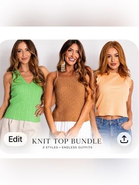 Bundle of 3 tanks from lime lush boutique